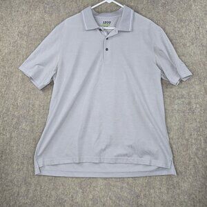 Izod Performance Golf XL Light Gray Polo Shirt Performancewear Golfing Apparel